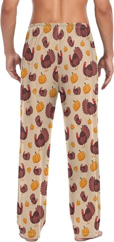 Men's Pajama Pants Sleep Long Pants,Lounge Bottoms with Elastic Waist, Nightwear Gifts for Men in Saudi Arabia