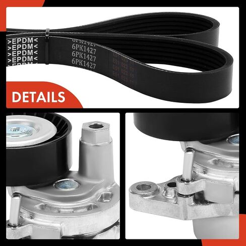 A-Premium Engine Serpentine Belt Drive Kit متوافق مع Nissan 2013-2018 Altima ، 2014-2019 Rogue-2.5L in Saudi Arabia