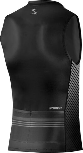 Synergy Men's Race Tri Singlet (Tangerine/Sky, X-Large) in Saudi Arabia