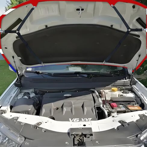 American Car Hood Cover - 59x51 in Car Hood Cover Eagle Flag Bonnet Banner with 2 Adjustable Triangular Fasteners, Universal Fit for Trucks, SUV in Kuwait