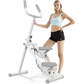 ستيبرز للتمرين في المنزل مع مقود صغير قابل للطي لتمارين القلب مع نطاق خطوات ممتد ودواسات قابلة للتعديل سعة تحميل 300 رطل in Kuwait