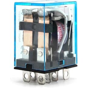 Intermediate Relay HH62P LY2NJ 10A Micro Electromagnetic Relay AC/DC 12V 24V 110V 220V 380V with 8 Pins Socket Base PTF08A (AC-12V-With-socket) in Saudi Arabia