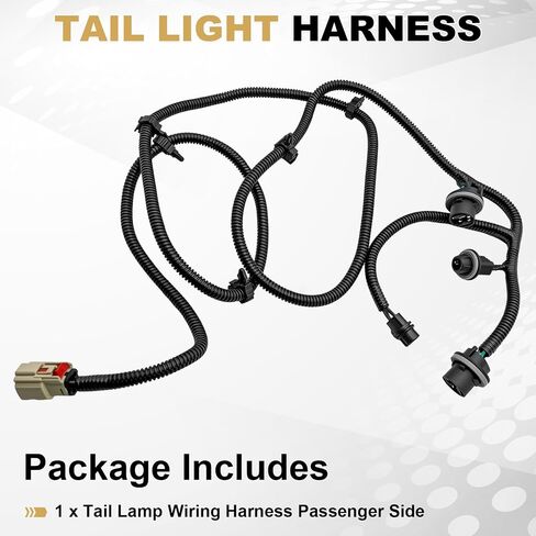 Partsflow Tail Lamp Wiring Harness Side Side Tail Tail Tharness لـ GMC Sierra 2016 2017 2018 2019 استبدال#23295979 in Saudi Arabia