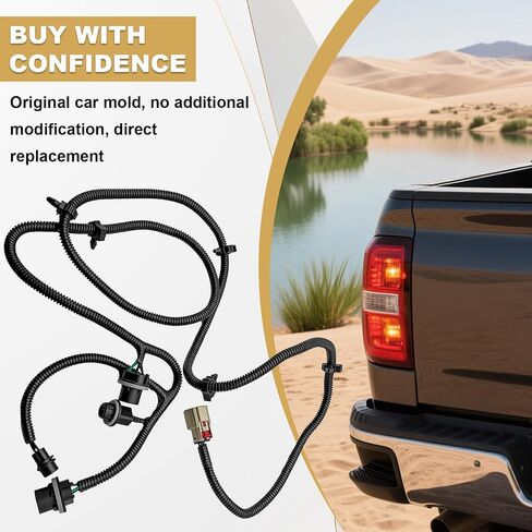 Partsflow Tail Lamp Wiring Harness Side Side Tail Tail Tharness لـ GMC Sierra 2016 2017 2018 2019 استبدال#23295979 in Saudi Arabia