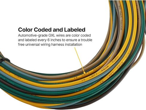 Universal 22-Circuit Automotive Wiring Harness Kit for GM Tilt Columns - GXL Insulated Copper Wires, Includes Instructions, Ideal for Restorations, Custom Builds and Engine Swaps in Saudi Arabia