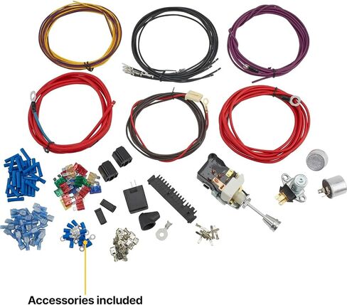 Universal 22-Circuit Automotive Wiring Harness Kit for GM Tilt Columns - GXL Insulated Copper Wires, Includes Instructions, Ideal for Restorations, Custom Builds and Engine Swaps in Saudi Arabia