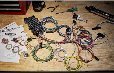 Universal 22-Circuit Automotive Wiring Harness Kit for GM Tilt Columns - GXL Insulated Copper Wires, Includes Instructions, Ideal for Restorations, Custom Builds and Engine Swaps in Saudi Arabia
