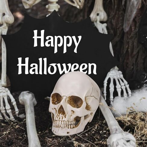 Resin Gold Skull Model - Life Size High Fidelity Sculpture for Halloween Decor Statues, Home Decoration & Artistic Display in Saudi Arabia