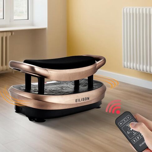 آلة تمرين لوحة الاهتزاز ثلاثية الأبعاد من EILISON FITABS - التذبذب والنبض + منصة اهتزاز الحركة ثلاثية الأبعاد | جهاز اهتزاز الجسم بالكامل للتصريف اللمفاوي وفقدان الوزن والتعافي (فيتابس بني) in Kuwait