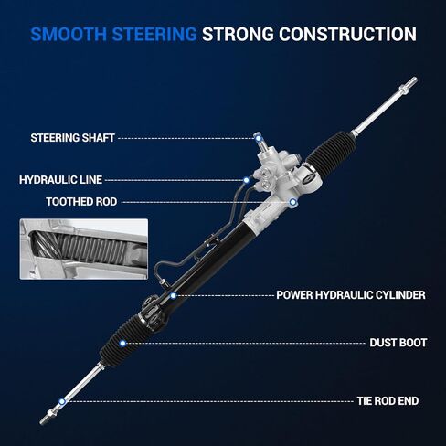 Autoround 53601SWAA01 Power Steering Rack and Pinion Compatible with Honda CR-V 2007-2011, Acura RDX 2007-2012 in Kuwait