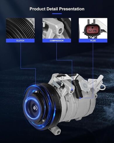 ECCPP A/C Compressor with Clutch 2011-2013 Fit for Chrysler 300 5.7L 6.4L 2018-2021 Fit for Jeep Grand Cherokee 5.7L 6.2L 6.4L AC Compressor in Saudi Arabia