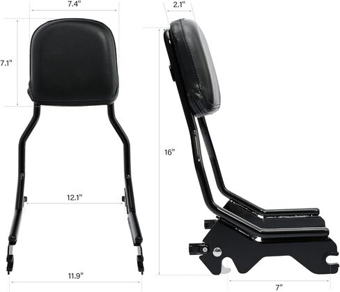 Green-L مستقيم Holdfast Sissy Bar Backrest Fit for Harley Softail Low Rider 2018-2025 Sport Glide 2018-2021 in Kuwait
