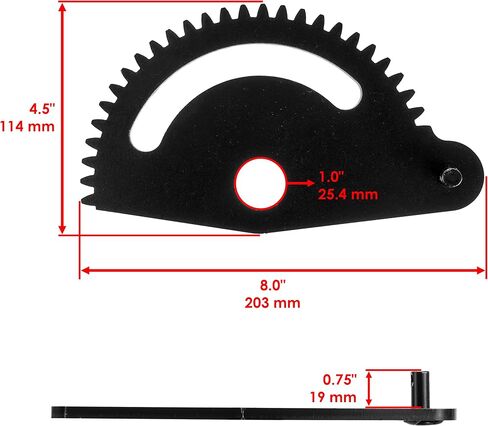 Caltric Steering Rack Sector Gear Plate Compatible With Toro 10-32XL 12-38XL 13-38XL 14-38XL 88-5200 in Saudi Arabia
