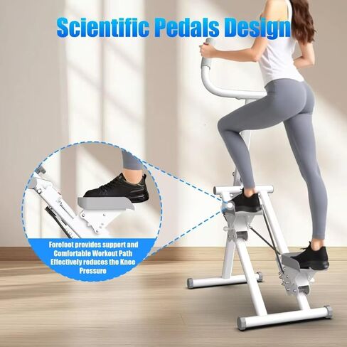 ستيبرز للتمرين في المنزل مع مقود صغير قابل للطي لتمارين القلب مع نطاق خطوات ممتد ودواسات قابلة للتعديل سعة تحميل 300 رطل in Kuwait