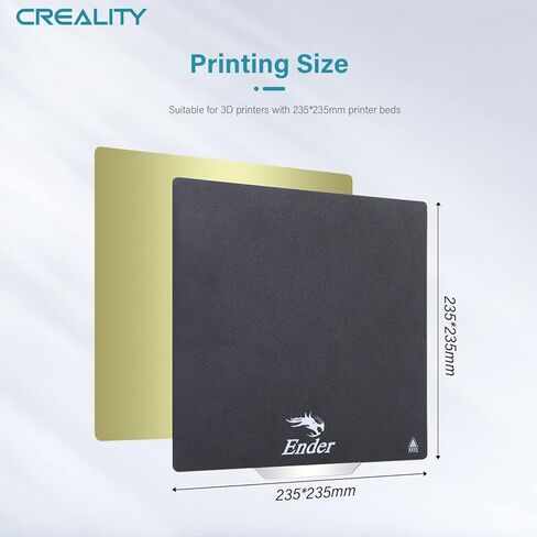 Creality Official Ender 3 لوحة البناء 235x235mm ورقة PEI المغناطيسية سطح أملس مرن قابل للإزالة لوح فولاذي زنبركي لـ Ender 3 V2/Ender 3 Pro/Ender 3S/Ender 5/Ender 5S/Ender 5 Pro in Saudi Arabia