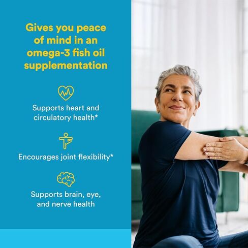 Natural Factors RxOmega-3, Natural Support for Heart Health with DHA and EPA, Daily Dietary Supplement, 60 Softgels in Saudi Arabia