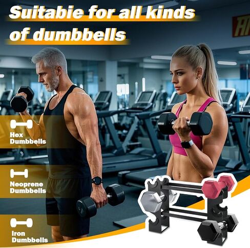 Dumbbell Rack Stand Only - Iron Weight Stand Holder Storage for Dumbbells - Small Weight Rack for Home Gym dumbbell in Saudi Arabia