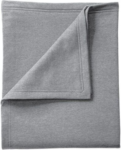 Port & Company BP78 Core Fleece Sweatshirt Blanket, Athletic Heather in Saudi Arabia