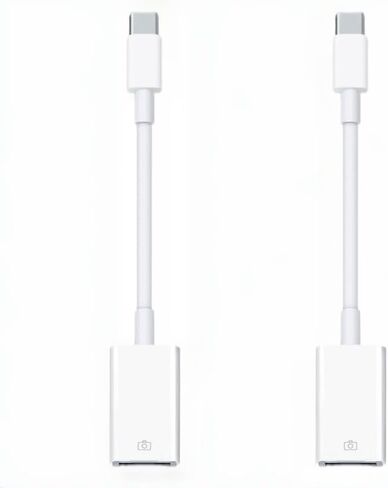 3.1 USB إلى USB C محول 2 حزمة، [10 جيجابت في الثانية/120 واط] محول USB-C أنثى إلى USB ذكر متوافق مع iPhone 15/14/13/12 Pro Max Plus/Airpods/iPad 9 10 Air 5 Mini 6/Car/Samsung Galaxy S23 S24 in Kuwait