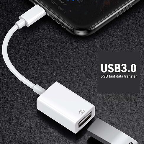 3.1 USB إلى USB C محول 2 حزمة، [10 جيجابت في الثانية/120 واط] محول USB-C أنثى إلى USB ذكر متوافق مع iPhone 15/14/13/12 Pro Max Plus/Airpods/iPad 9 10 Air 5 Mini 6/Car/Samsung Galaxy S23 S24 in Kuwait