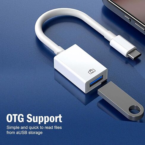 3.1 USB إلى USB C محول 2 حزمة، [10 جيجابت في الثانية/120 واط] محول USB-C أنثى إلى USB ذكر متوافق مع iPhone 15/14/13/12 Pro Max Plus/Airpods/iPad 9 10 Air 5 Mini 6/Car/Samsung Galaxy S23 S24 in Kuwait