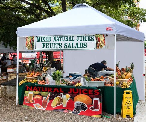 خيمة MASTERCANOPY متينة منبثقة مع جدار جانبي واحد (10 × 10 بوصة، أسود) in Kuwait