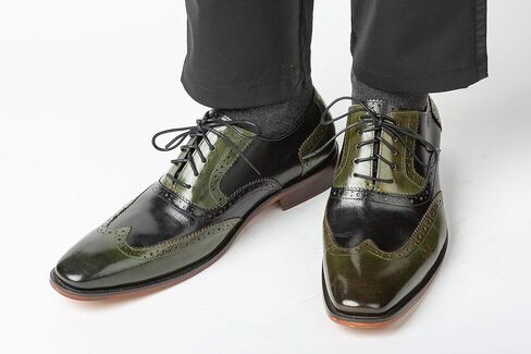 Asher Green AG100 - أحذية لباس الرجال - أحذية الجناح الأصلي من جلد العجل - نغمة وملابس متعددة اللباس الأحذية in Kuwait