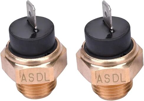 1/2/4pcs مفتاح ترموستات مروحة الدراجات النارية ، مستشعر درجة الحرارة متوافق مع Honda CB400 Super Four ، NT400 ، BROS ، NV400 (1PCs) in Kuwait