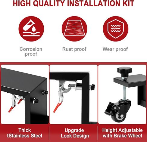 Door Installation Kit, Heavy Duty Door Board Dolly for 1-3/8" and 1-3/4" Pre-Hung, Slab, and Front Doors, Stainless Steel Installation Tool Kit for Commercial & Residential Use in Saudi Arabia