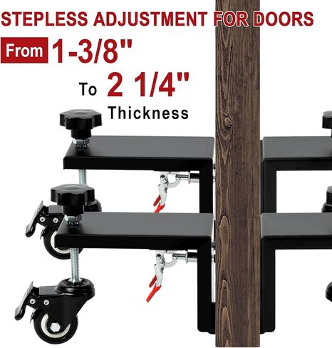 Door Installation Kit, Heavy Duty Door Board Dolly for 1-3/8" and 1-3/4" Pre-Hung, Slab, and Front Doors, Stainless Steel Installation Tool Kit for Commercial & Residential Use in Saudi Arabia