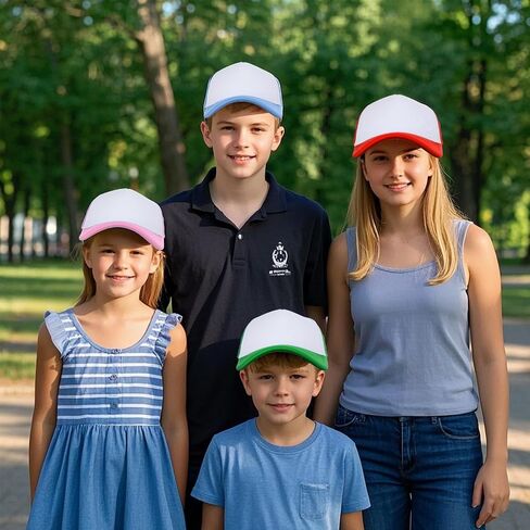 6 Pack Trucker Hat Bulk Mesh Cap for Women Men Adjustable Blank Hats for DIY Sports Outdoor in Kuwait