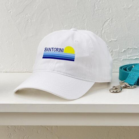Cafepress Santorini ، قبعة البيسبول القابلة للتعديل في اليونان in Kuwait