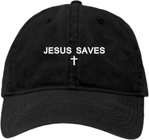 Go All Out Jesus Saves Dad Deluxe Trucker Flatbill Baseball Structured Embroidered Hat in Saudi Arabia