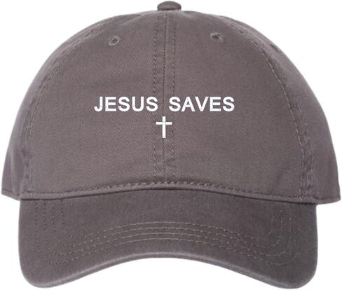 Go All Out Jesus Saves Dad Deluxe Trucker Flatbill Baseball Structured Embroidered Hat in Saudi Arabia