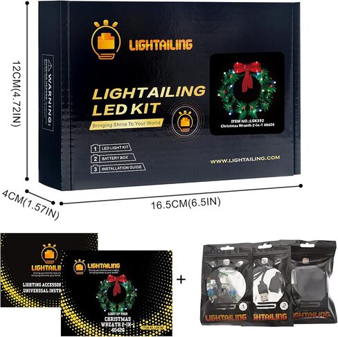 LIGHTAILING Light Set for (Creator Expert Winter Holiday Train) Building Blocks Model - Led Light kit Compatible with Lego 10254(NOT Included The Model) in Kuwait