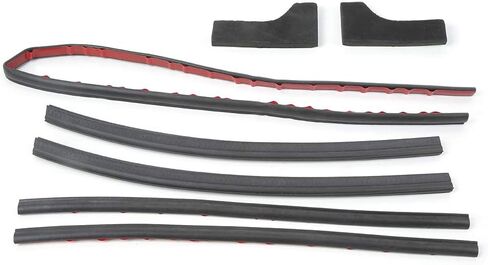 Tailgate Seal Kit Rubber Strip Weatherstrip Seal Trim Moulding Hood Professional High Precision Durable Direct Replacement for 2010 2018 7pcs in Saudi Arabia