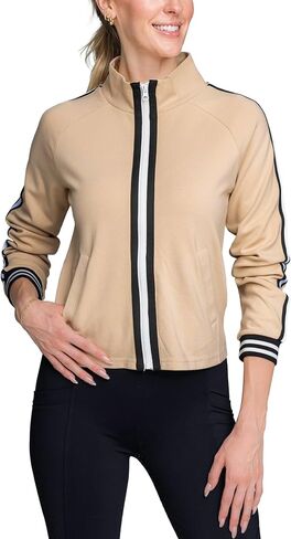 Kastel Denmark Women's Soft Scuba Full Zip 4-way Stretch Team Jacket | Lightweight Outerwear Outdoor Active Sportswear Layer in Kuwait