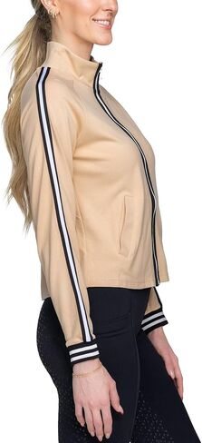 Kastel Denmark Women's Soft Scuba Full Zip 4-way Stretch Team Jacket | Lightweight Outerwear Outdoor Active Sportswear Layer in Kuwait