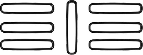 Chrome TJ Grill Inserts Front Grille Mesh no Mesh Cover Guard for Jeep Wrangler TJ 1997-2006 Clip-on Grille Accessories in Saudi Arabia