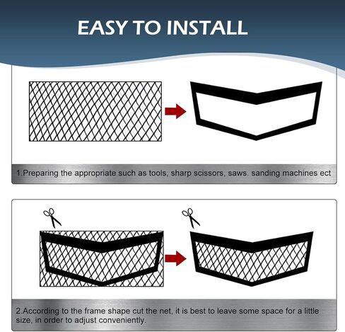 1 PC Car Grill Mesh ، 3 × 6 مم من سبيكة الألومنيوم من الألومنيوم ، شبكة الشبكة الأمامية ، 39.37 "× 12.99" شبكة حماية تنفيس متعددة الوظائف ، فتحات التهوية العالمية للسيارات (الأسود) in Saudi Arabia