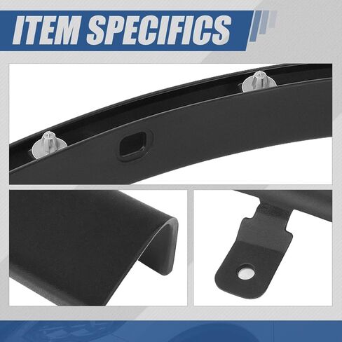 سلالة السيارات 2PCS على غرار مصنع العجلة الخلفية Fender Fender Kit متوافق مع نيسان Rogue 2014-2020 ، سائق وركاب ، أسود محكم in Kuwait