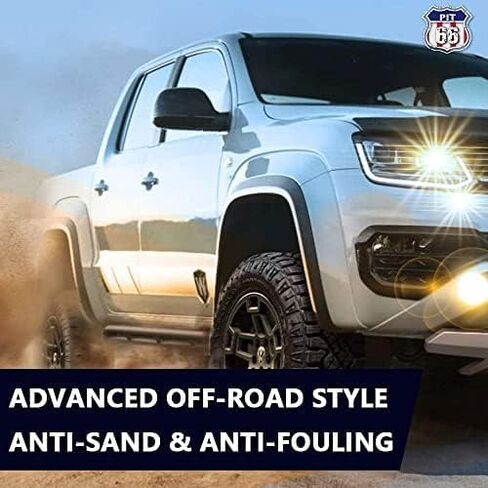 PIT66 4 Pcs Fender Flares, Compatible With 2009-2014 Ford F150 Styleside(NOT For Platinum and Raptor models), Wheel Flares Set Paintable Riveted Smooth Matte Black Pocket Style in Saudi Arabia