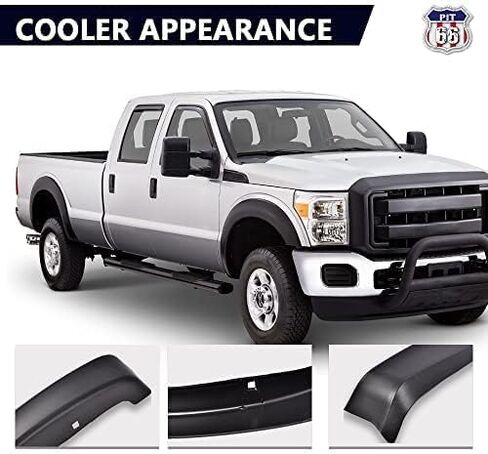 PIT66 4 Pcs Fender Flares, Compatible With 2009-2014 Ford F150 Styleside(NOT For Platinum and Raptor models), Wheel Flares Set Paintable Riveted Smooth Matte Black Pocket Style in Saudi Arabia