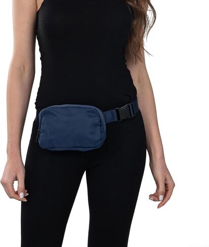 حزمة حزام فاني للنساء Crossbody حقيبة للرياضة القابلة للتعديل (Navy Blue) in Kuwait