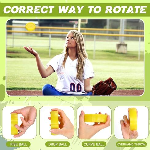 Softball Spinner Fastpitch Softball Spinner 12 Inches Softball Training Equipment Pitcher Overhand Thrower Training Aid for Sports Practice Softballs Top Collegiate Program in Kuwait