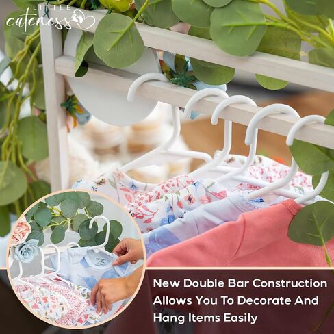 Wooden Baby Shower Crate Closet - Customizable Wooden Crate Box with Dual Rod System, Personalized Baby Shower Basket Alphabet Letters, Easy Assembly Baby Baskets for Baby Shower, 16" x 11.8" x 8" in Saudi Arabia