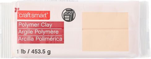 1lb Beige Polymer Clay Set by Craft Smart - Oven-Bake Clay for Sculpting, Modeling, Jewelry, School Projects, Arts & Crafts - 1 Pack in Kuwait