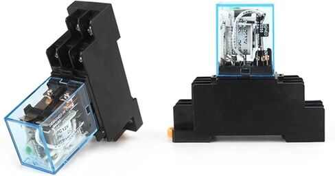 الترحيل المتوسط HH62P LY2NJ 10A MICRO الكهرومغناطيسي الترحيل AC/DC 12V 240 فولت 220V 380V مع 8 دبابيس مقبس قاعدة PTF08A (DC-24V-NO-SOCKET) in Saudi Arabia