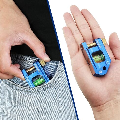 WORKPRO 8-Inch Magnetic Torpedo Level, Aluminum Alloy Construction, 4 Bubble Vials for 0°/90°/45°/30° Measurements, Cobalt Blue in Kuwait