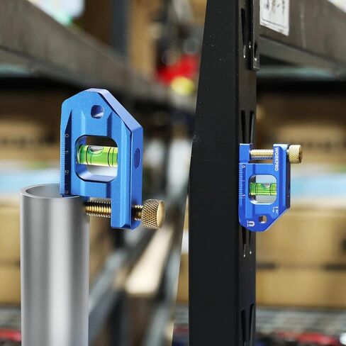 WORKPRO 8-Inch Magnetic Torpedo Level, Aluminum Alloy Construction, 4 Bubble Vials for 0°/90°/45°/30° Measurements, Cobalt Blue in Kuwait